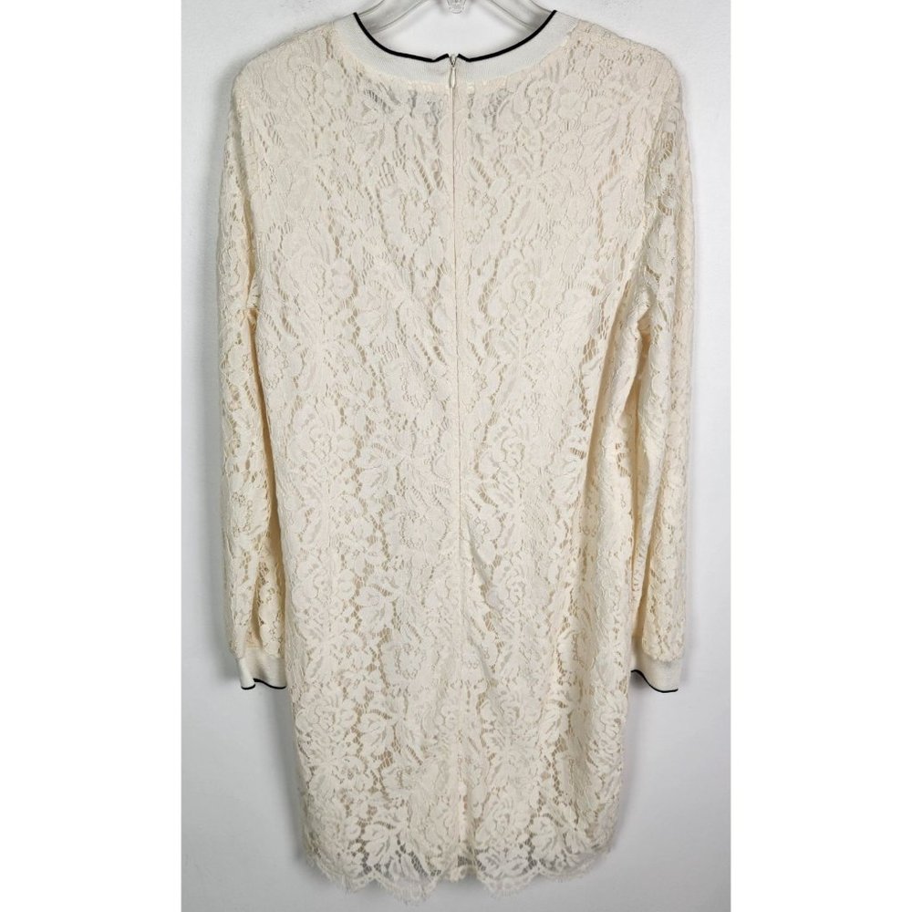 Lauren Ralph Lauren Women's Sz. 14 Winter Cream Lace Long Sleeve Shift Dress NWT - Picture 5 of 7